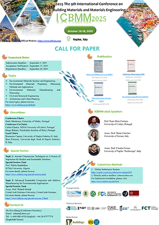 2025 The 9th International Conference on Building Materials and Materials Engineering